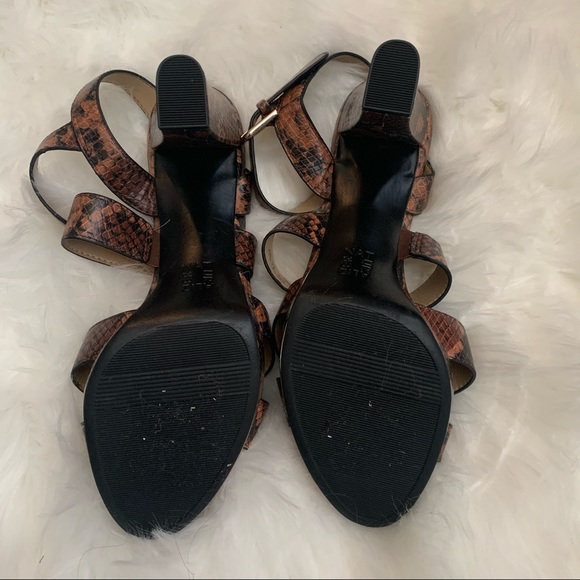 Naturalizer Kanye Brown Snakeskin Size 9.5 - Picture 3 of 7